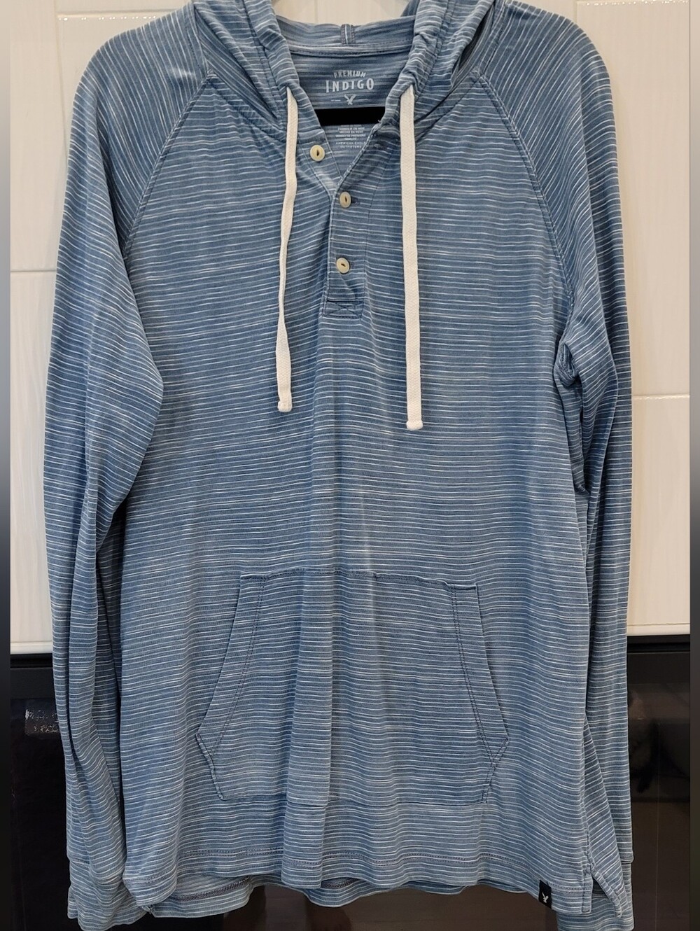 American Eagle "Premium Indigo" L/S Hoodie Size M
